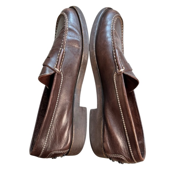 Tod\'s Brown Suede Leather Mens 9 Casual Driving Penny Loafer Dress Shoes S3 main image 5